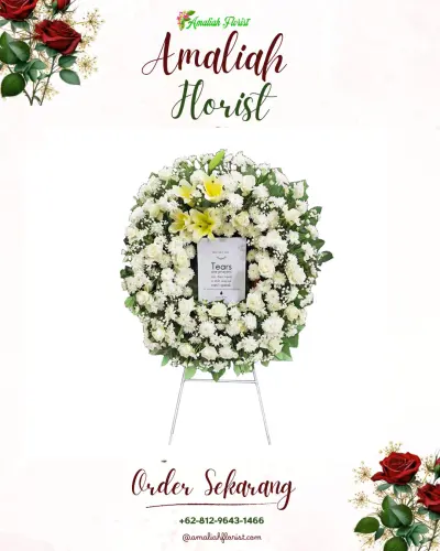 Krans Bunga Duka Cita di Kapuhan